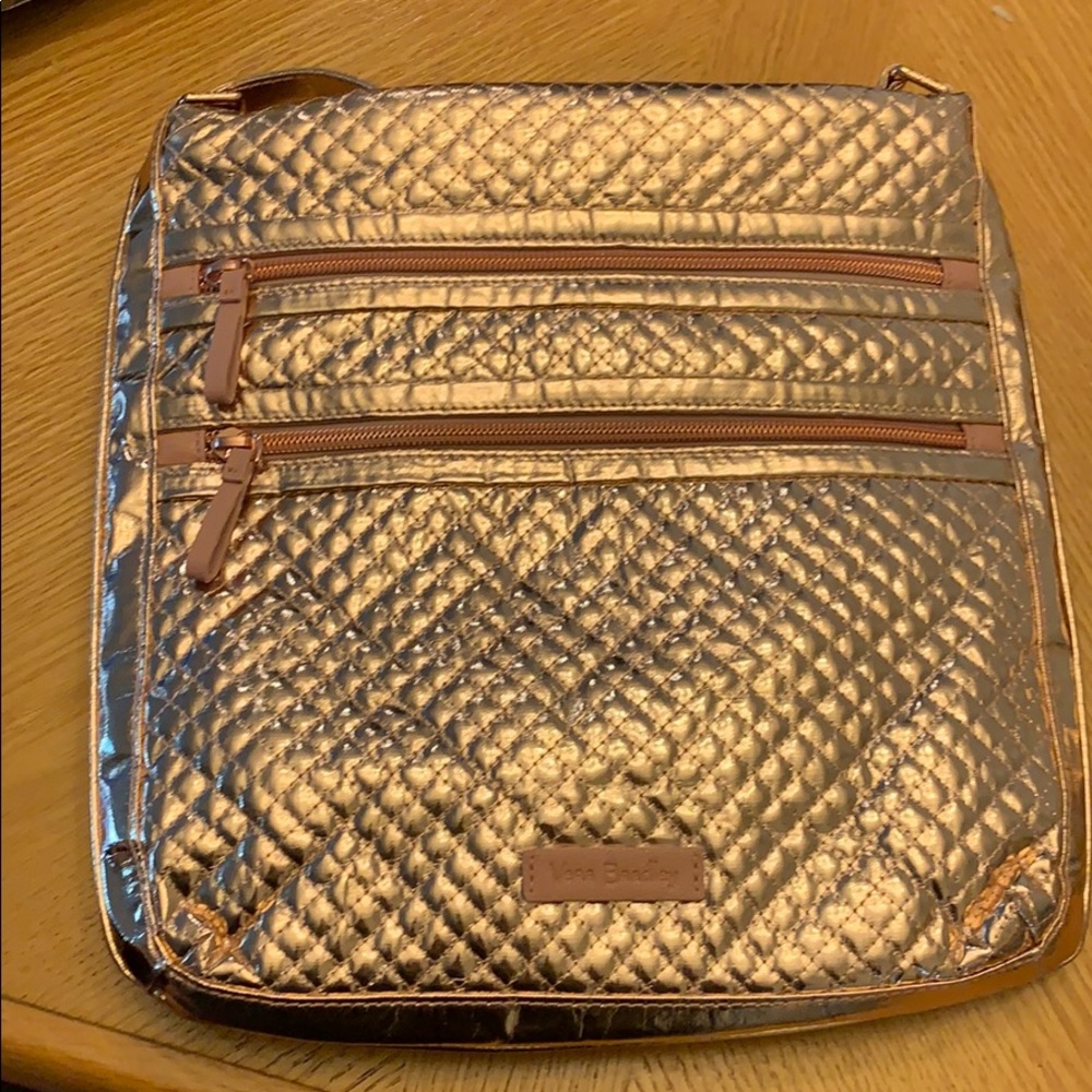 NWT Vera Bradley hipster bag in Rose Gold Shimmer